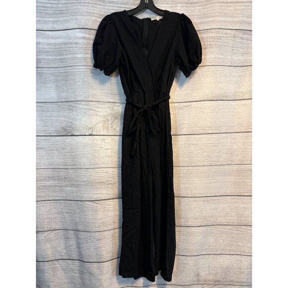 See The Shades Pants - See The Shades Puff Sleeve Wrap Jumper/Pantsuit Size M